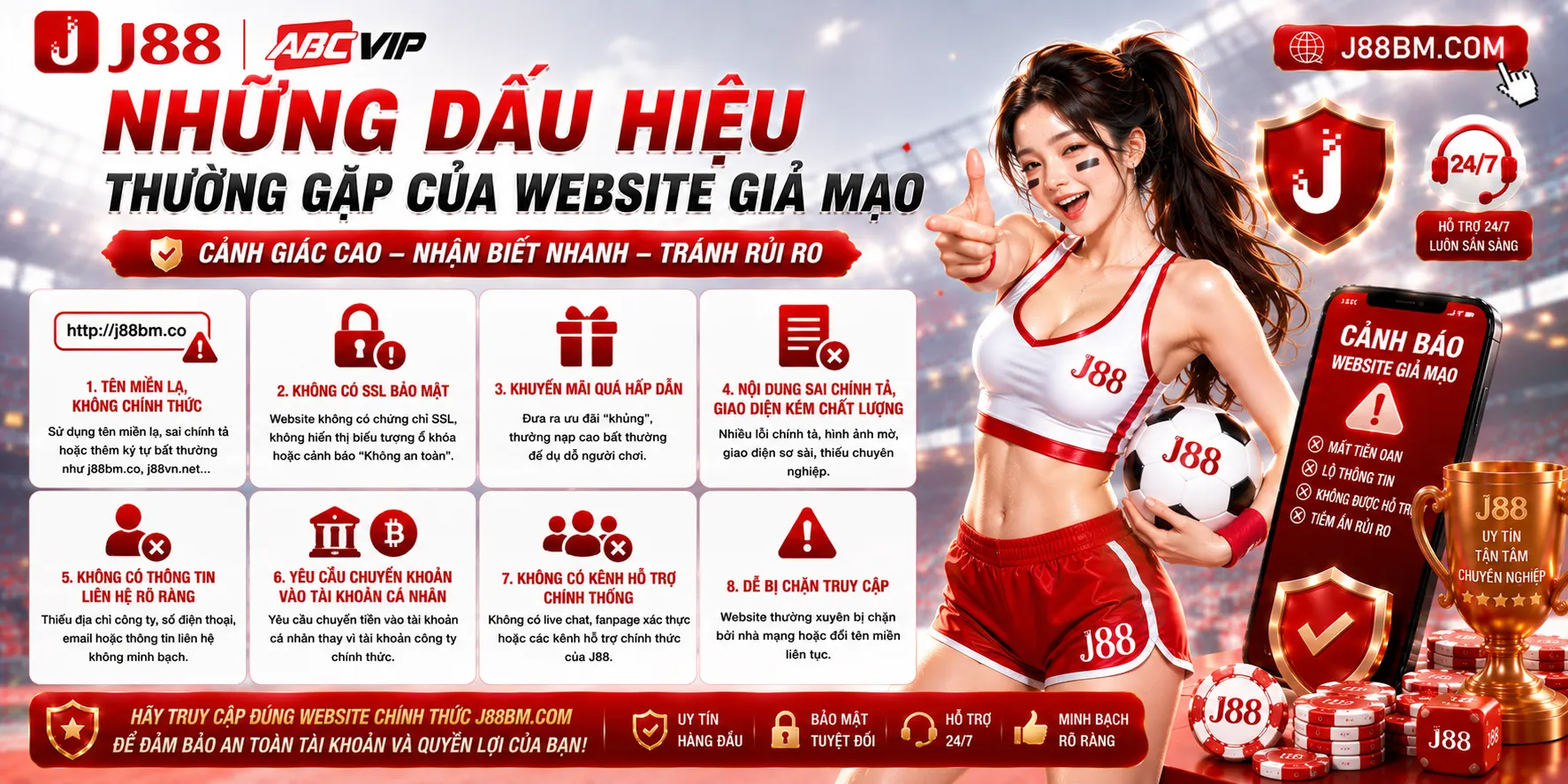 Những dấu hiệu thường gặp của website giả mạo